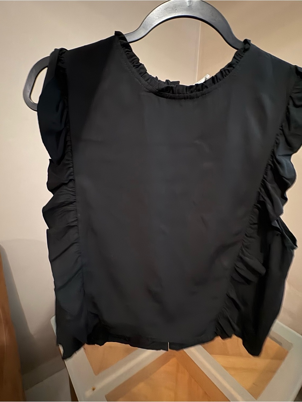 Black Ruffle Sleeveless Blouse - Elegant Chic & Coquette Vibe